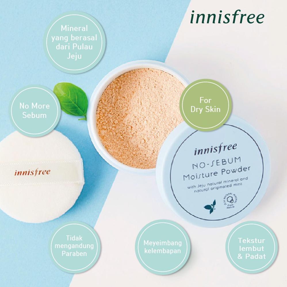 Jual [innisfree] No Sebum Moisture Powder 5G (KODE J8329) Shopee