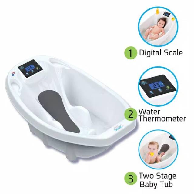Jual AQUA SCALE BABY BATH TUB SCALE.WATER THERMOMETER Shopee Indonesia