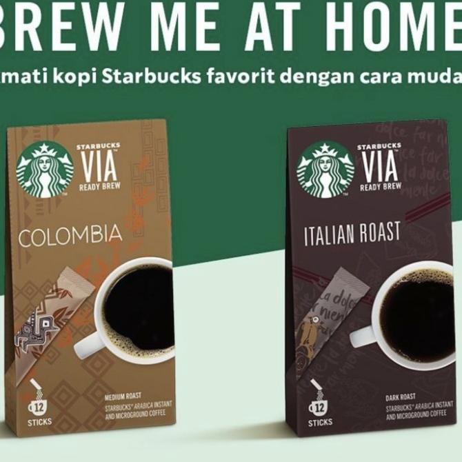 Jual Starbucks VIA Ready Brew 12 Sticks Coffee Sachet/ Kopi Sachet Shopee Indonesia