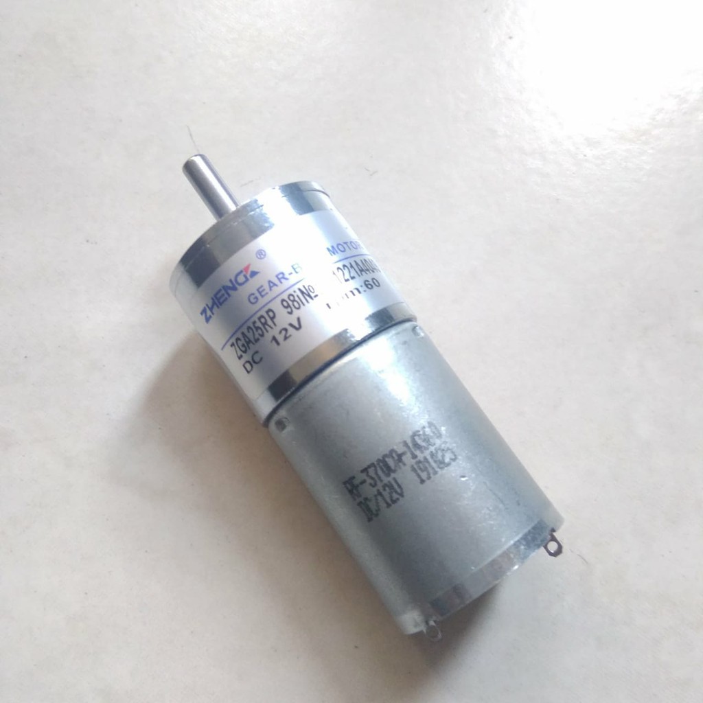 Jual Motor GearBox DC 12V 55R 5600 rpm ( ZGA25RP 98i ) Shopee Indonesia