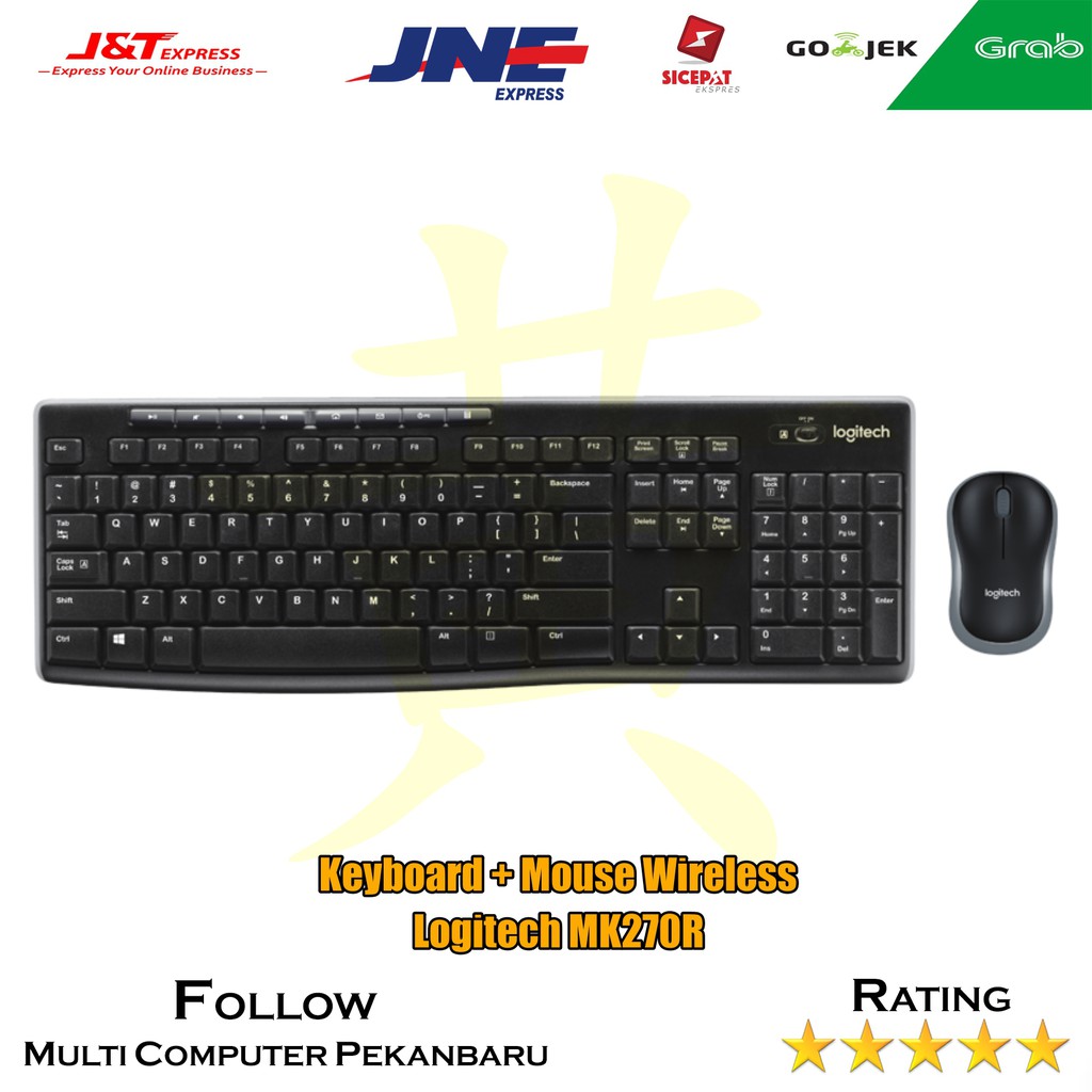 Jual Keyboard Mouse Wireless Logitech MK270 - K+M Wireless Logitech