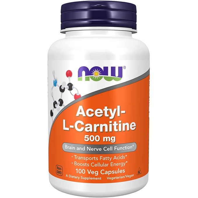 Jual NOW Supplements, AcetylL Carnitine 500 mg, Amino Acid, Brain And