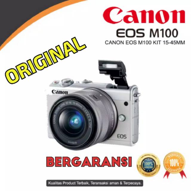 Jual CANON EOS M100 KIT 1545MM HARGA PROMO KAMERA Shopee Indonesia(03)