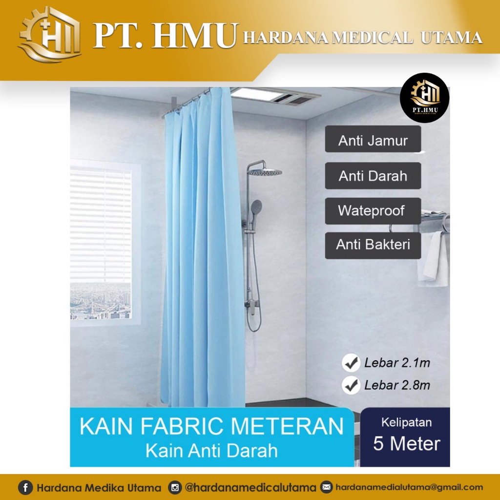 Jual Kain untuk Kamar Mandi Rumah Sakit ( Fabric Polyester Waterproof