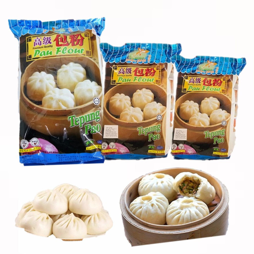 Jual TEPUNG PAO PAU FLOUR HAPPY GRASS Shopee Indonesia