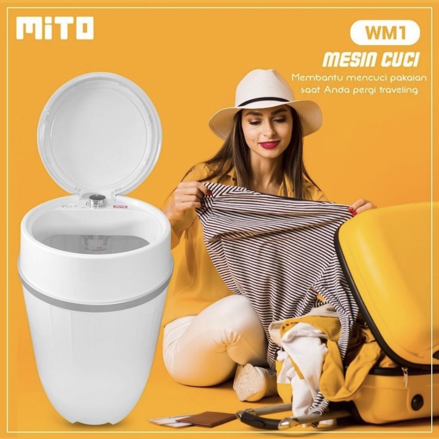 Jual MITO Washing Machine Mesin Cuci Portable 3.5 Kg WM1 Shopee Indonesia