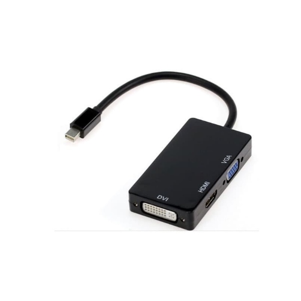 Jual CONVERTER MINI DISPLAY PORT TO VGA DVI HDMI / MINI DP (THUNDERBOLT