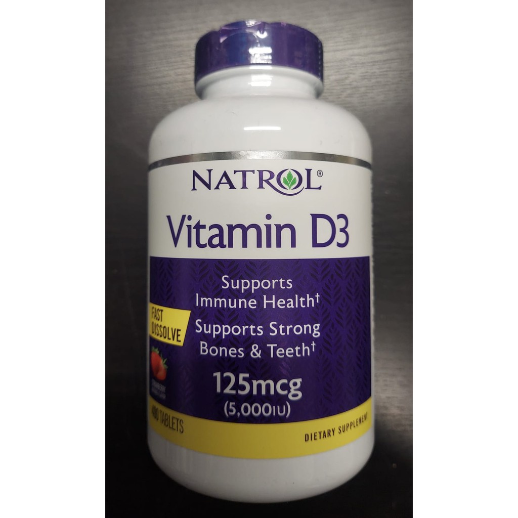 Jual Natrol Vitamin D3 5000 IU. Fast Dissolve Tablets (400 Tablets