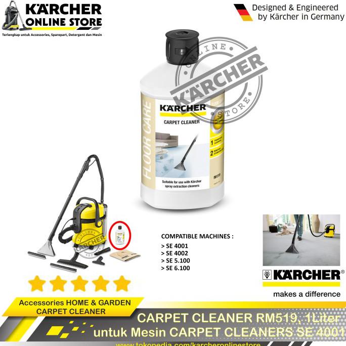 Jual KARCHER CARPET CLEANERS RM 519 for Mesin SE 4001 SE 4002 Shopee Indonesia