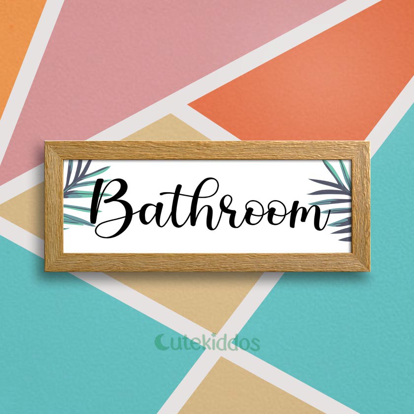 Jual Wall Decor Papan Tanda Dekorasi Kamar Mandi Tulisan BathRoom Sign