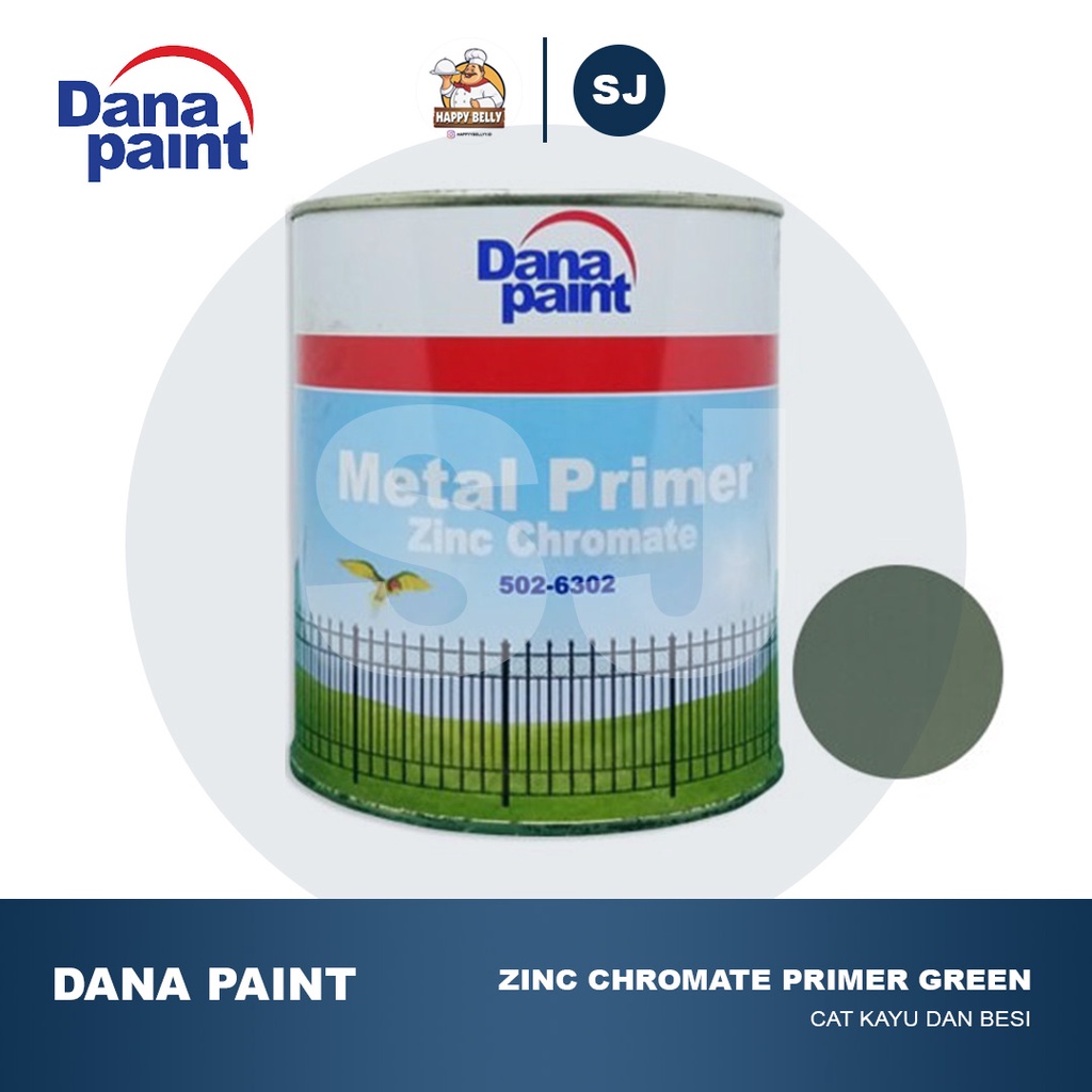 Jual DANA PAINT DANALAC ZINC CHROMATE PRIMER GREEN 6302 5 L Shopee
