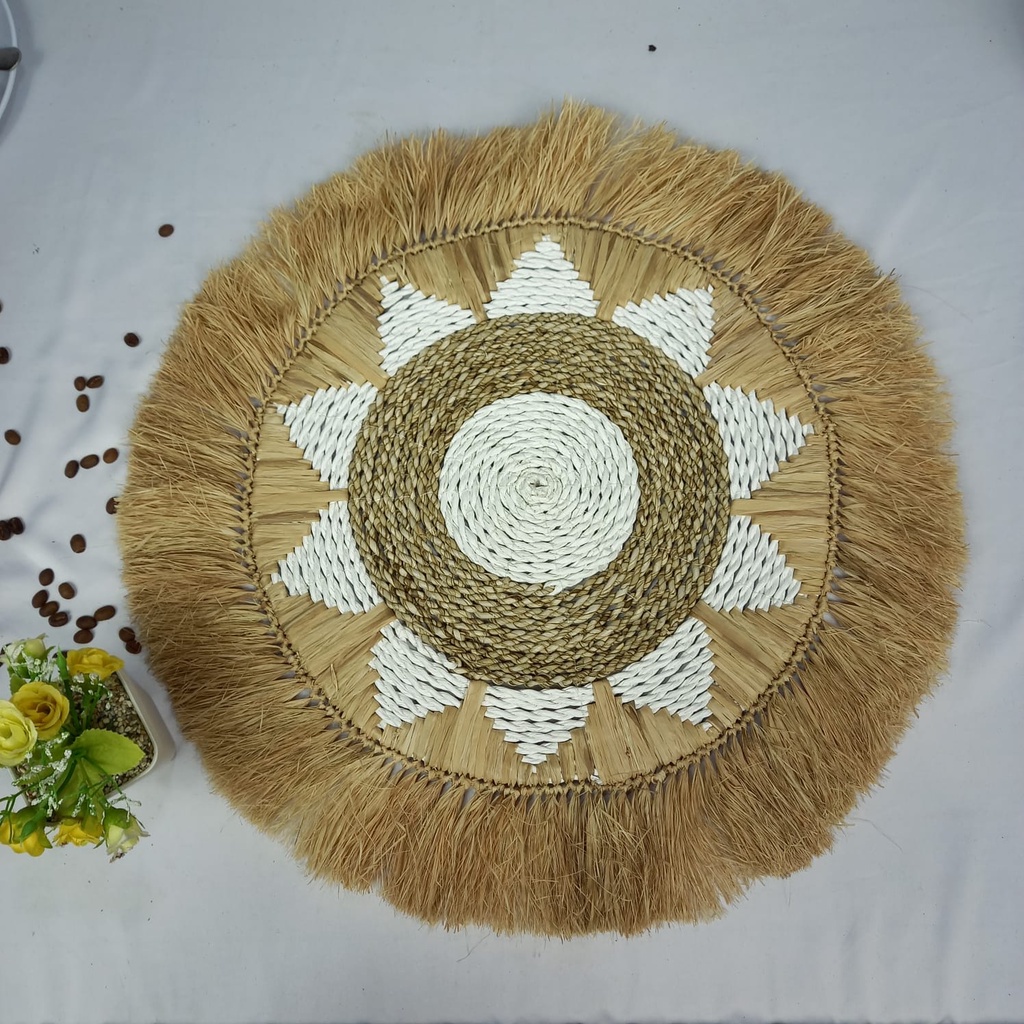 Jual Walldecor Placemat Hiasan Dinding Anyaman Etnik Wall Basket Decor Kerajinan Anyaman B Craft