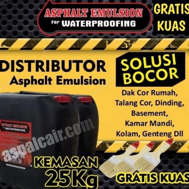 Jual aspalt emulsion/aspal cair/waterproofing/lem atap dak aspal 5kg