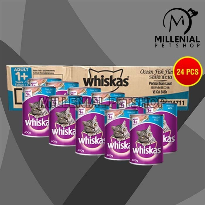 Jual Makanan Basah Kucing Whiskas Kaleng Wetfod Grosir Dus Isi 24 PCS