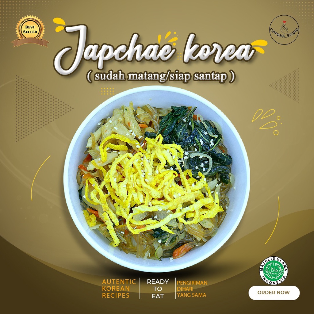 Jual Japchae Korea (Mi Bihun Korea) Halal Siap Makan Halal Instant