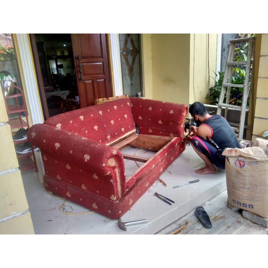 Jual SERVICE SOFA / GANTI KAIN SOFA / GANTI KULIT SOFA / PERBAIKAN SOFA