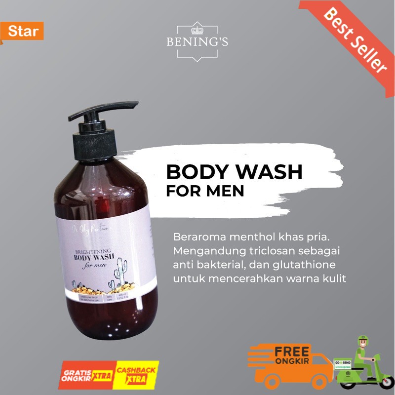 Jual Bening Skincare Brightening Body Wash For Man perawatan wajah by