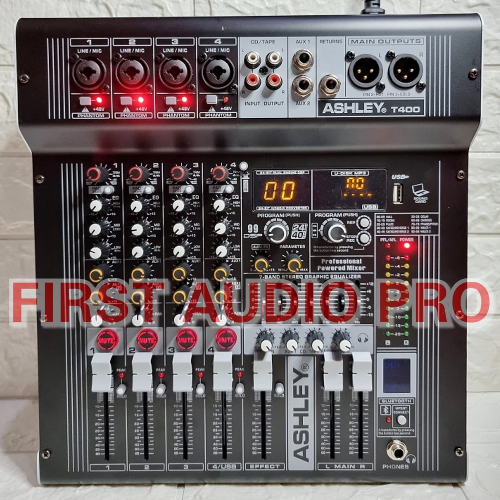 Jual Power Mixer ASHLEY T400 / T400 4 CHANNEL ORIGINAL ASHLEY Shopee Indonesia