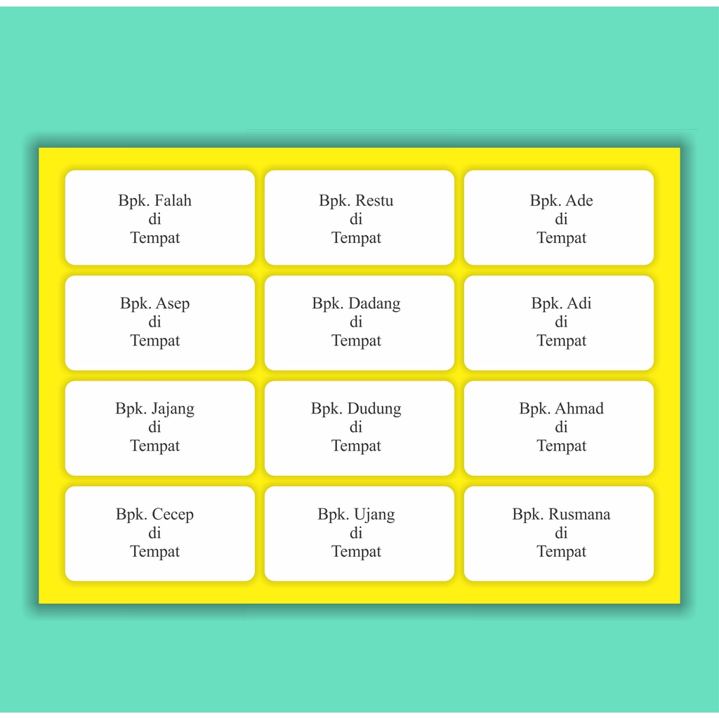Jual JASA PRINT STICKER LABEL NAMA 103 POLOS TERMURAH Shopee Indonesia