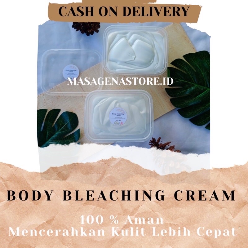 Jual (BISA COD) 200 ml Body Bleaching Cream Whitening Bleaching Cream
