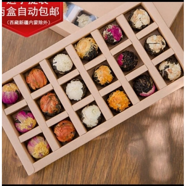 Jual Blooming Flower Tea/Bunga Mekar (Per Set 18 pcs) Gift Set Shopee