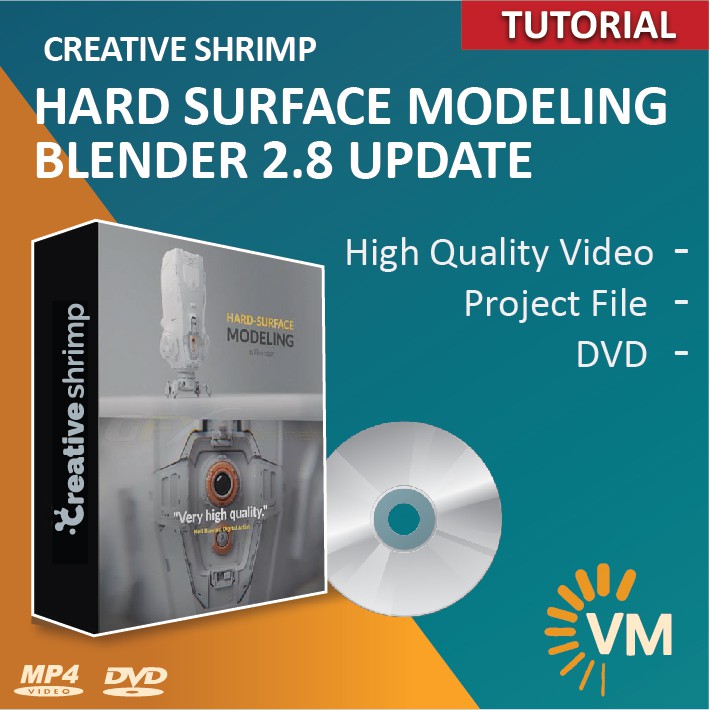 Jual CREATIVE SHRIMP HARD SURFACE MODELING 2.8 UPDATE TUTORIAL