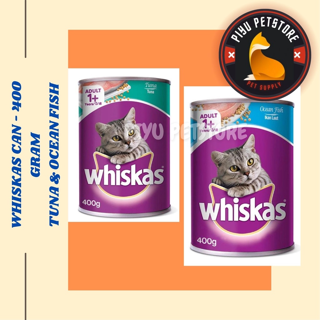 Jual Makanan Kucing Basah Whiskas Kaleng 400gr wet food tuna ocean