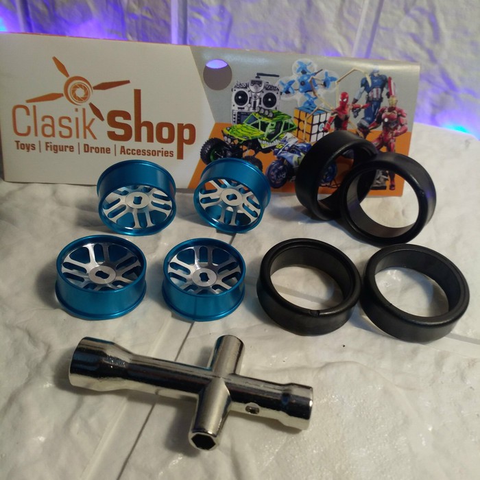Jual PAKET DRIFT WHEEL RIM VELG DAN BAN DRIFT RC CAR WLTOYS K989 K969 1