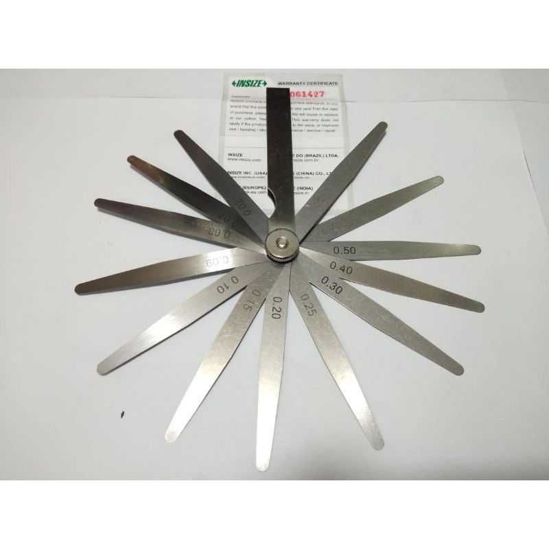 Jual FEELER GAUGE 460217 INSIZE (0,2MM 1MM) Shopee Indonesia