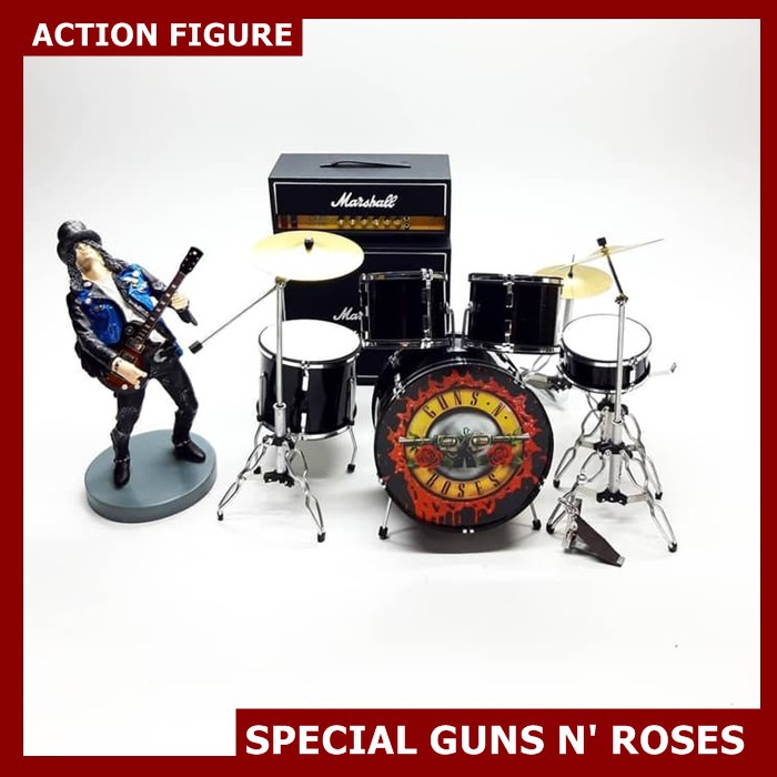 Jual Action figure slash guns n roses satu set action figure guns n