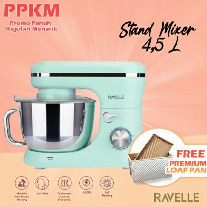 Jual STAND MIXER RAVELLE 4,5L HIJAU Shopee Indonesia