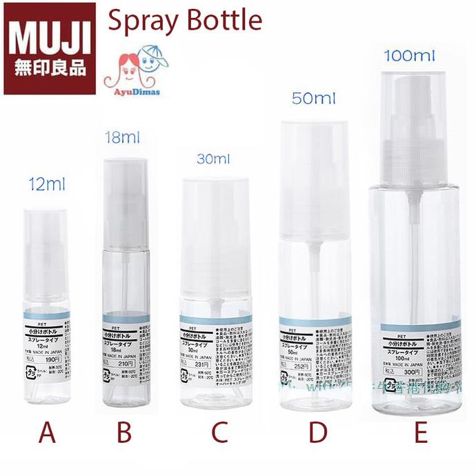 Jual Muji Pet Spray Travel Bottle Botol Penyimpanan Shopee Indonesia