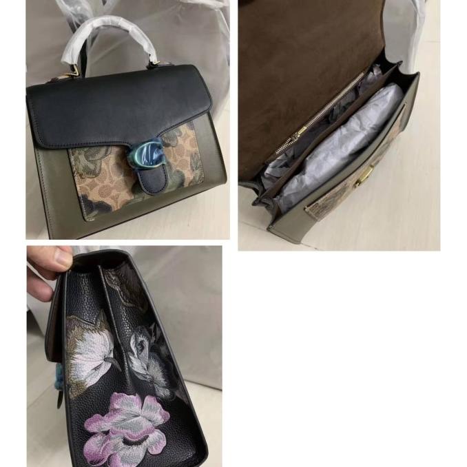 Jual Coach Tabby Top Handle In Signature Canvas With Kaffe Fassett