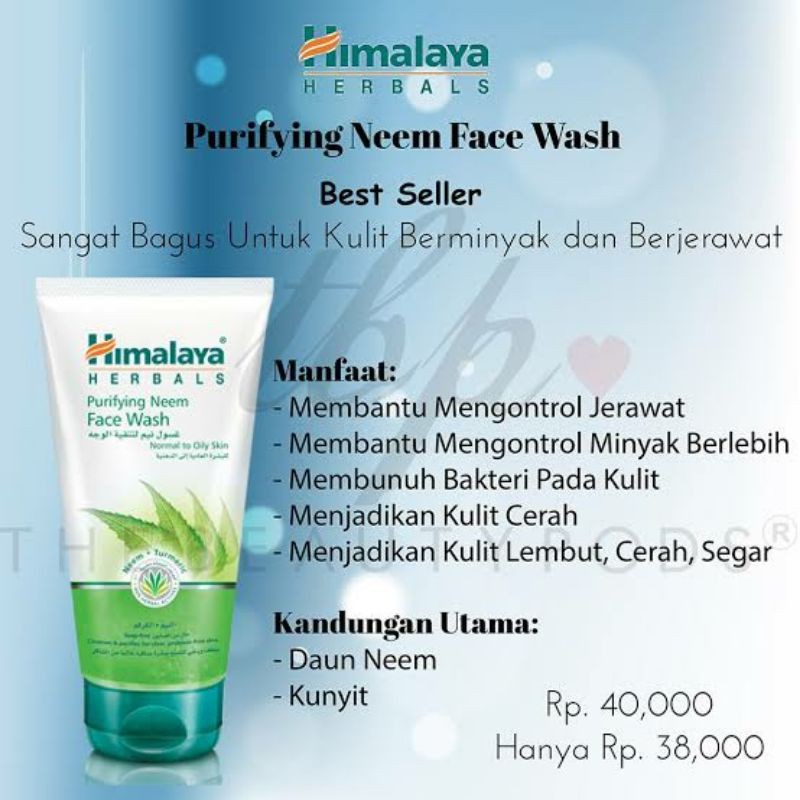 Jual ok_ngeng (ORI) HIMALAYA PURIFYING Neem Face Wash Sabun Cuci Muka Berjerawat (Bisa COD