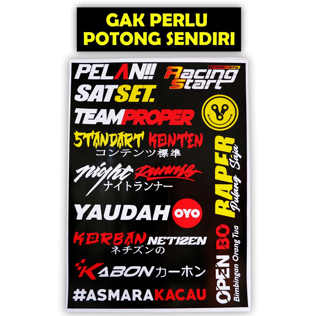 Jual Stiker Motor, Sticker Motor, Stiker Motor Keren, Stiker Racing Motor, Stiker Sponsor Racing
