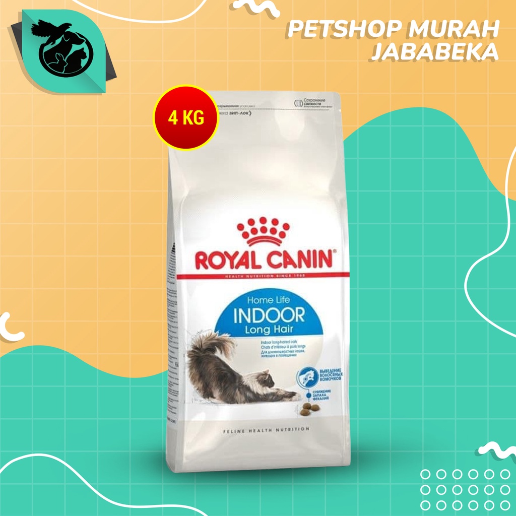 Jual Makanan Kucing RC Food Royal Canin Indoor Cat Long Hair 4 Kg