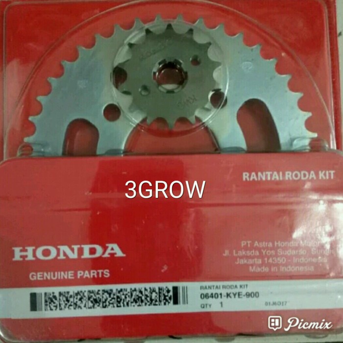 Jual (100 Original) GEAR SET MEGAPRO MONOSHOCK ASLI AHM GEAR DEPAN