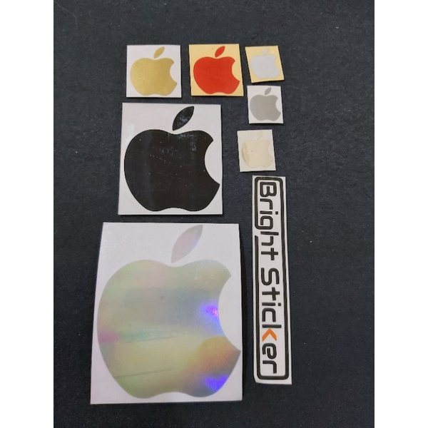 Jual STICKER LOGO APLE IPHONE STICKER HP LAPTOP MOTOR MOBIL CUTTING