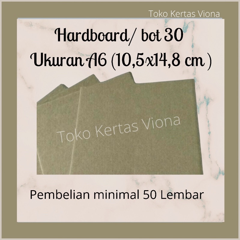 Jual kertas karton kuning/hardboard/ bot 30 ukuran A6 isi 300 lembar