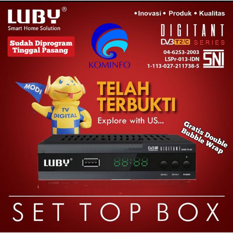 Jual Set Top Box STB Receiver TV Digital Berkualitas Terbaik SNI