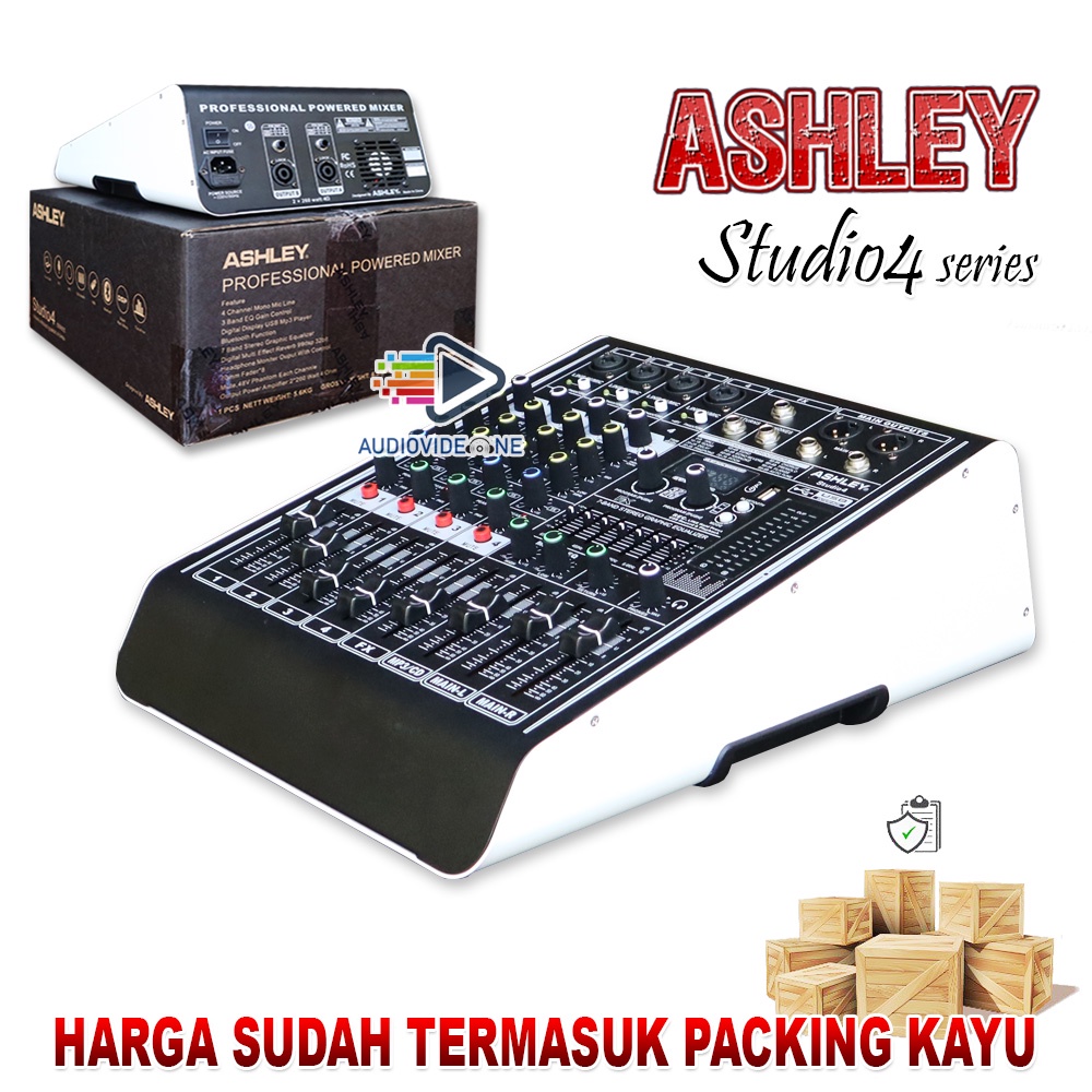 Jual Power Mixer Ashley Studio 4 Series Bluetooth 4 Chanel 7 Band
