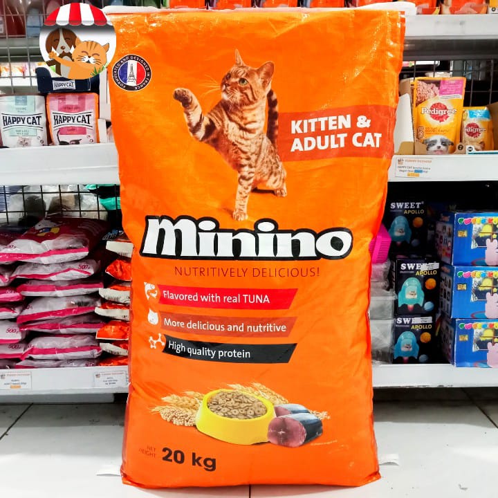 Jual Makanan Kucing Minino Kitten dan Adult 20Kg Cat Food Freshpack