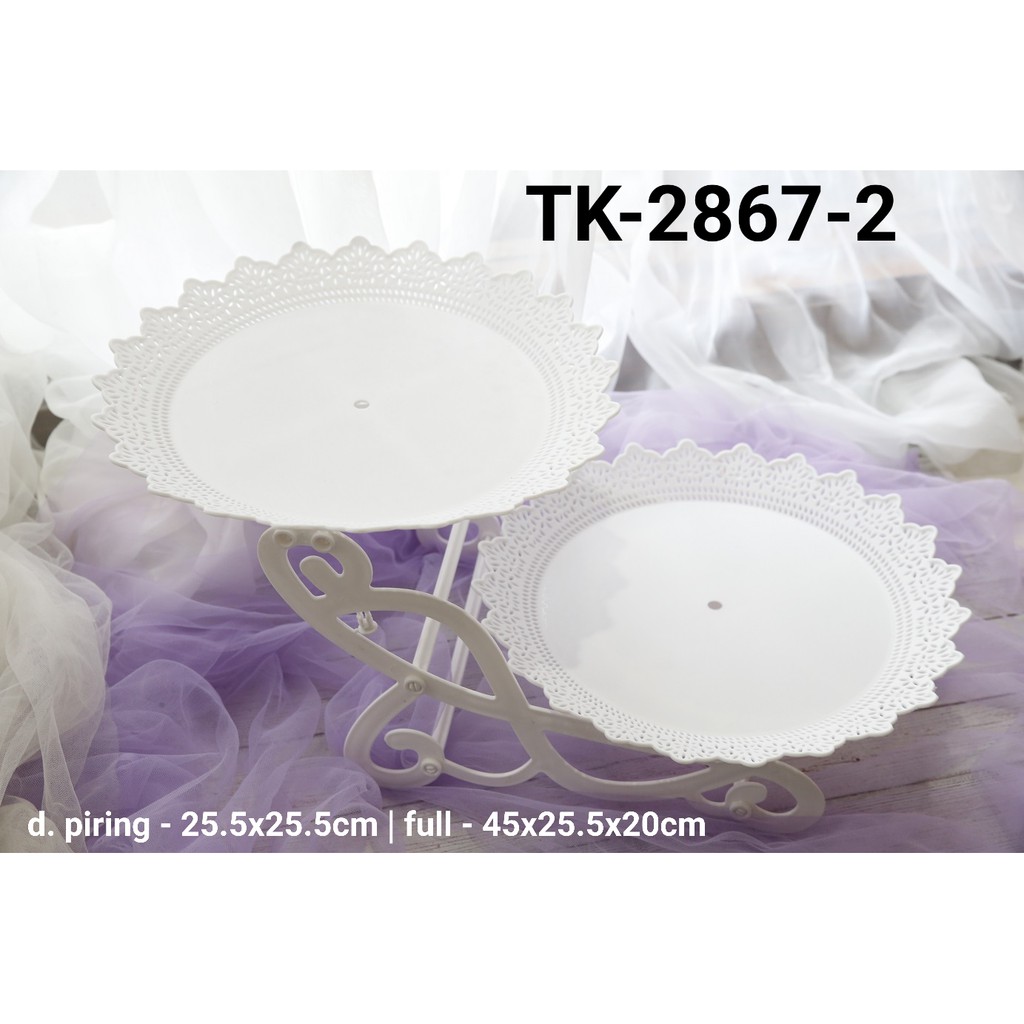 Jual TK28672 Cake Stand cupcake stand dekorasi dessert table plastik