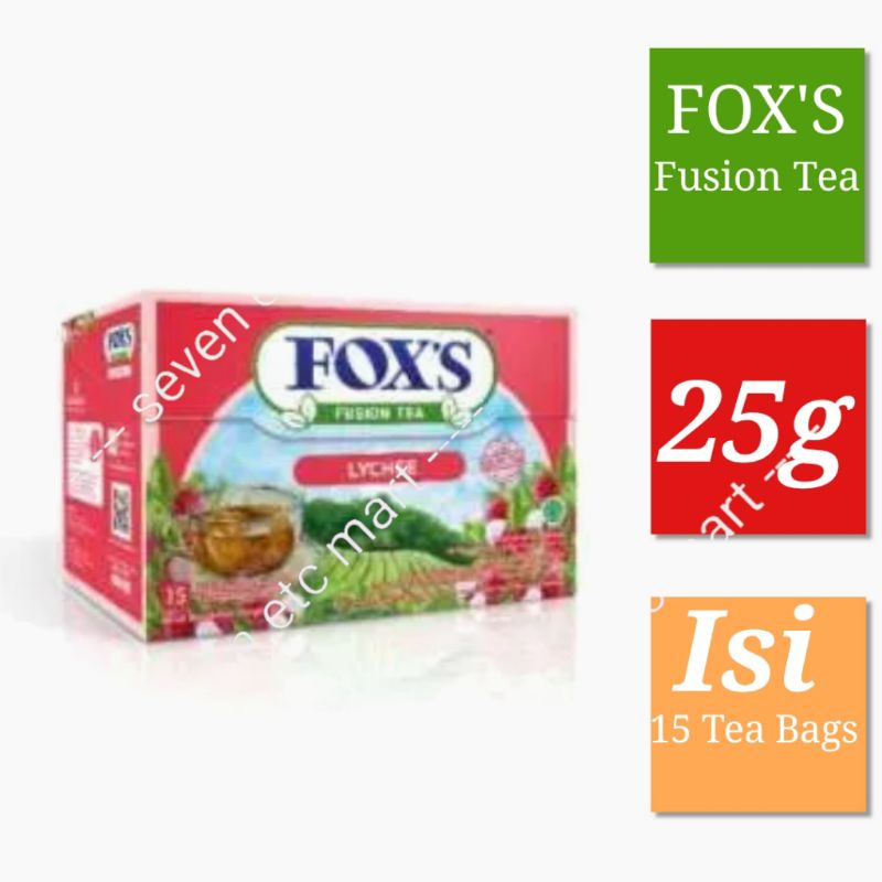 Jual Fox's Fusion Tea Rasa Leci (15 Tea Bags) Shopee Indonesia