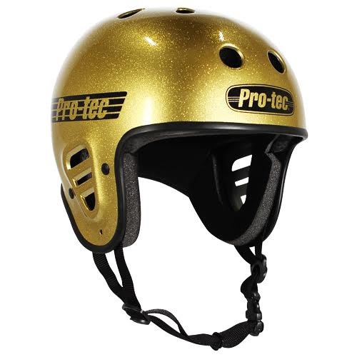 Jual Helm Pro Tec FULL CUT SKATE GOLD FLAKE (CERTIFIED) Shopee