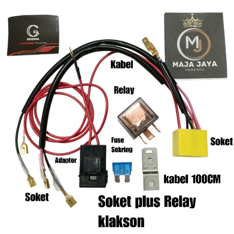 Jual Paket murah soket relay klakson set complit plus fuse hemat
