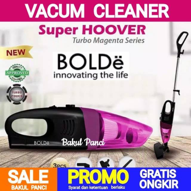 Jual BOLDe VACUM CLEANER SUPER HOOVER TURBO BLACK MAGENTA BLUE SERIES