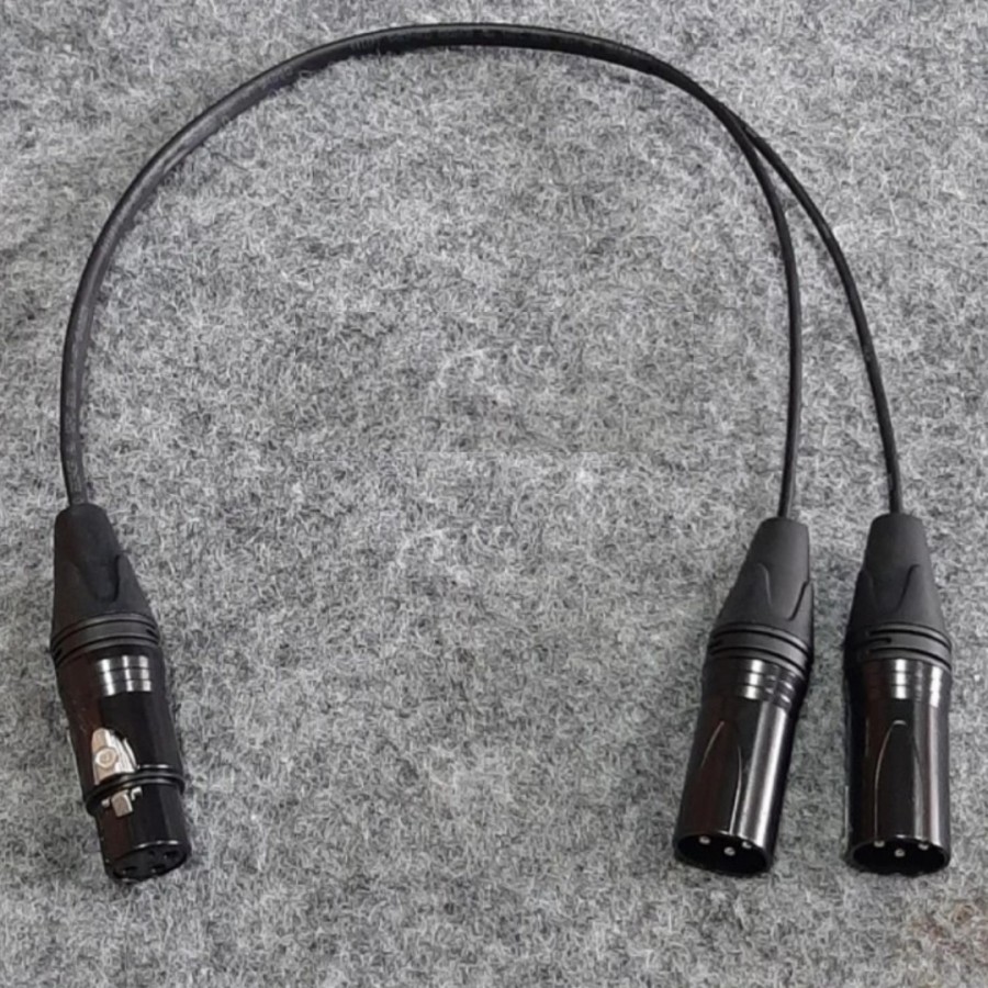 Jual Kabel Cabang female to 2 XLR male splitter female to 2 male