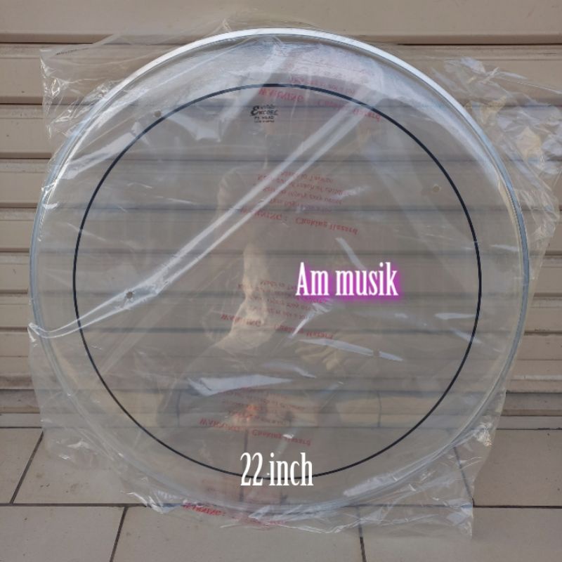 Jual CLEAR HEAD DRUM REMO ENCORE 22 INCH 2 PLY EN1322PS ORIGINAL