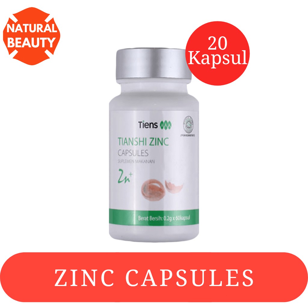Jual Tiens Zinc Capsules Penggemuk Badan 20 Kapsul Shopee Indonesia